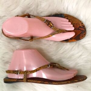 Gucci Authentic Women's Beige / Black Leather Slingback Sandals Sz EUR 39